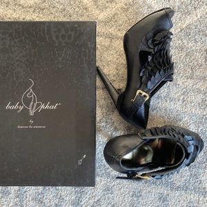 Baby Phat Peep-Toe Platform heels
